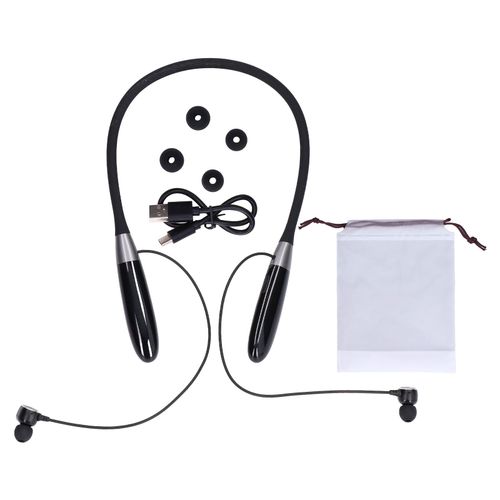 HJLIAN Casque tour de cou sans fil 32 Go, affichage numerique LED, stereo, haute capacite, longue duree, pour le sport