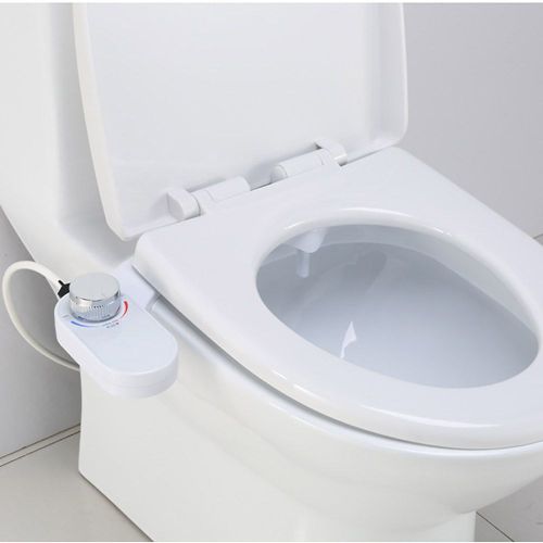 Hjlian Chasse D'eau Intelligente Pour Abattant De Toilette, Bidet, Siege, Pulverisateur D'eau, Nettoyage A Double Buse (1/2)