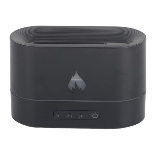 Hjlian Diffuseur D'aromes A Flamme, Humidificateur A Ultrasons Usb Pour La Maison, Diffuseur D'huiles Essentielles A Flamme, Noir