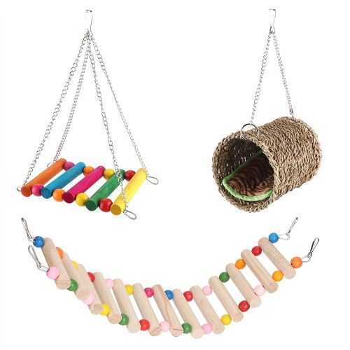 Hjlian Echelle Pour Animaux De Compagnie, Nid, Balancoire, Jeu, Repos, Ensemble De Jouets Pour Chat Et Petit Chien