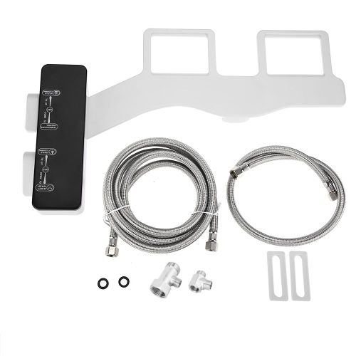 Hjlian Ensemble D'accessoires Pour Bidet De Salle De Bain, Toilettes, Buse Autonettoyante, Controle De La Pression Et De La Temperature De L'eau, Uns7/8