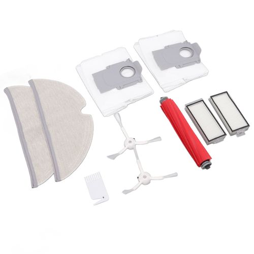 HJLIAN Ensemble de remplacement pour aspirateur Roborock T8?: brosse principale et laterale, filtre, serpilliere et sac a poussiere