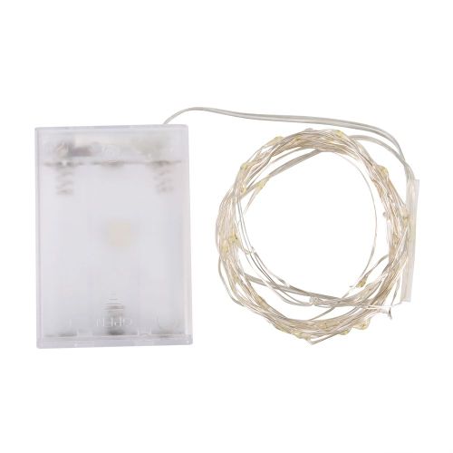 Hjlian Guirlande Lumineuse Decorative A Led En Fil De Cuivre Usb, Decoration Lumineuse Festive, Ornement, Utilisation De Fete, Blanc, 10 M