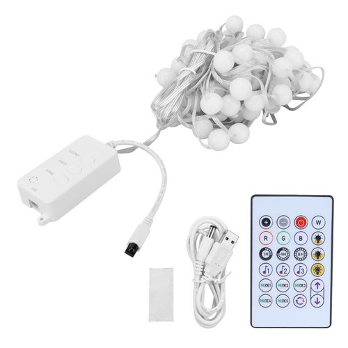 Hjlian Guirlande Lumineuse Rgb 5 V Ip65 10 M, Lampe Decorative Intelligente Wi-Fi Avec Telecommande 24 Touches