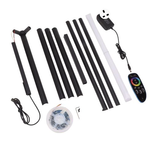 Hjlian Lampadaire D'angle A Led Avec Telecommande, Variateur De Couleur Rvb, Lampe D'angle Moderne Sur Pied Pour Salon Et Chambre A Coucher, Prise Britannique De 100 A 240 V