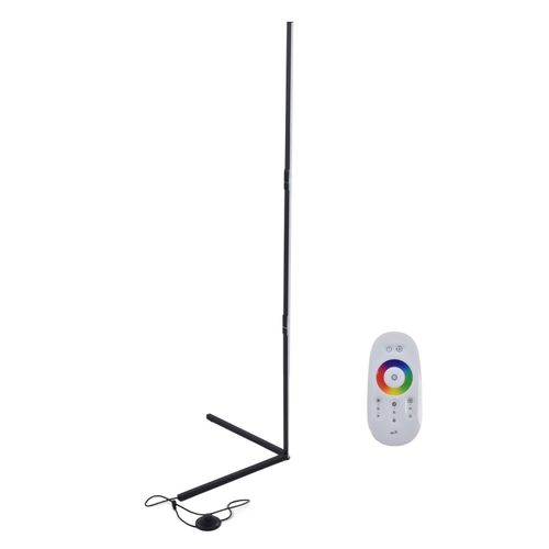 Hjlian Lampadaire D'angle A Led Rvb, Lampe Sur Pied A Changement De Couleur Rvb Avec Telecommande, Prise Ue 100-240 V