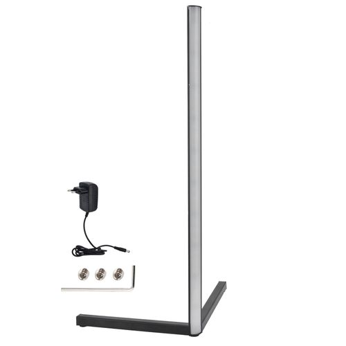 Hjlian Lampe D'angle Led En Fer Et Pc, Facile A Assembler, Lumiere Blanche, Lampe Sur Pied Pour Salon Et Chambre A Coucher