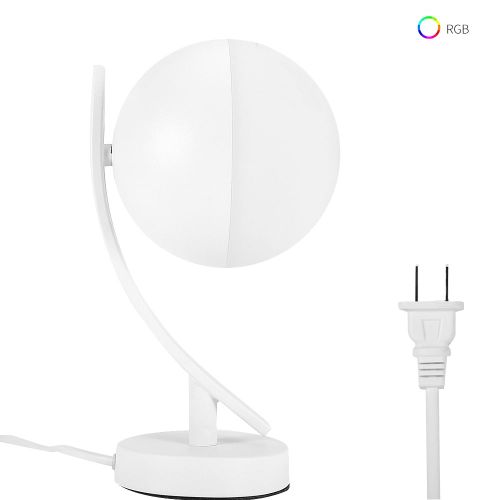 Hjlian Lampe De Bureau Intelligente Sans Fil Wi-Fi Rgbw A Commande Vocale, Lampe De Table Led 100-264 V Ca Avec Support De Lumiere