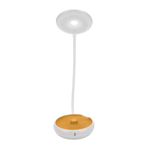 Hjlian Lampe De Bureau Usb Pliable Et Flexible, Lampe De Table Led Portable D'exterieur Pour La Lecture Et Les Etudes, Orange
