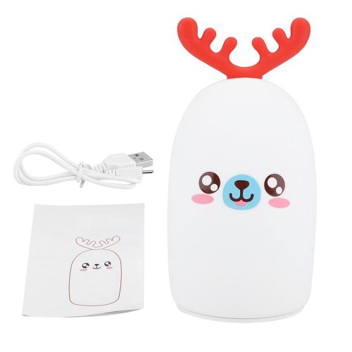 Hjlian Lampe De Lecture Led Rechargeable Multicolore En Silicone En Forme D'animal Mignon (#2)