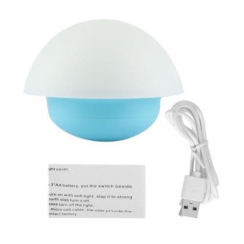 Hjlian Lampe De Lecture Led Rechargeable Multicolore En Silicone En Forme De Champignon