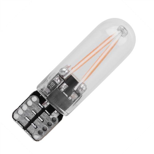 Hjlian Lampe De Lecture Led T10 1,5 W Dc12-24 V A Economie D'energie Pour Plaque D'immatriculation (Blanc Chaud)