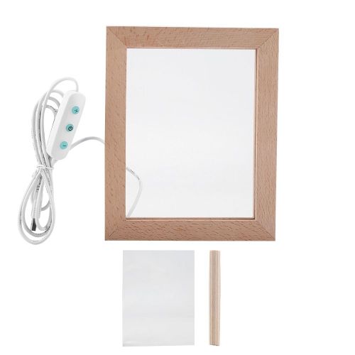 Hjlian Lampe De Table Decorative A Led Avec Cadre Photo Usb, Luminaire Decoratif D'interieur (Elan)