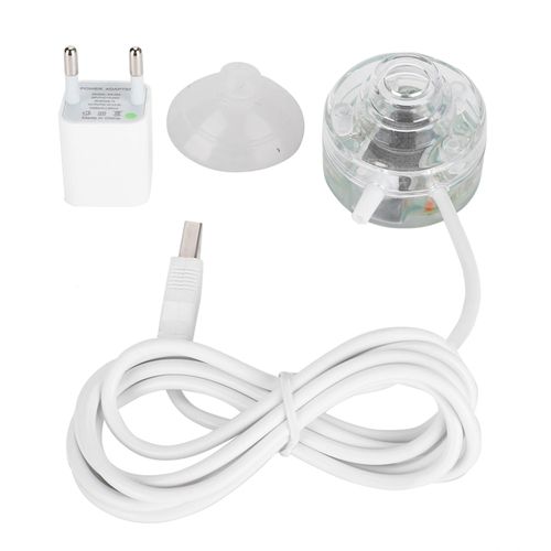 Hjlian Lampe Led Coloree Etanche Pour Aquarium, Forme Cylindrique, Bulles D'oxygene (Version Basse Tension P01, Prise Usb Ue (110-240 V))