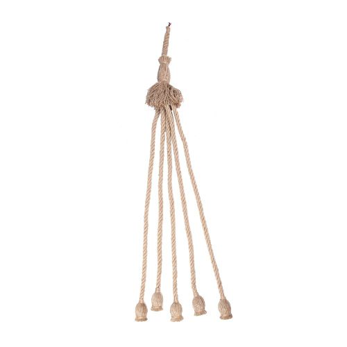 Hjlian Lampe Suspendue Retro Vintage De 1,5 M A 5 Tetes E27 85-265 V, Luminaire De Plafond A Filament En Corde De Chanvre