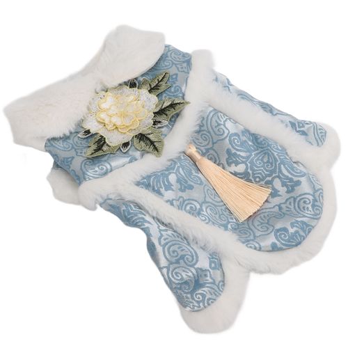 Hjlian Manteau Chaud En Peluche Pour Chien De Style Chinois, Ideal Pour L'automne Et L'hiver, Ideal Pour Le Nouvel An Et Noel