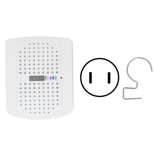 HJLIAN Mini deshumidificateur silencieux, renouvelable et reutilisable, absorbeur d'humidite pour bibliotheque, armoire, blanc, 100-240 V US