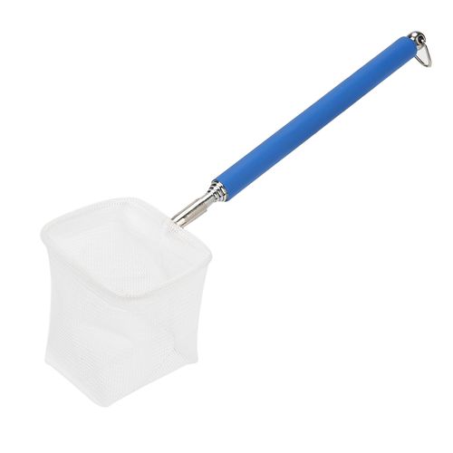 Hjlian Mini-Filet De Peche Reglable Pour Aquarium A Crevettes, Extensible De 20 A 57,5 Cm (Carre Bleu)