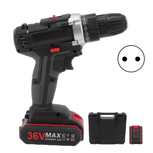 Hjlian Perceuse Sans Fil, Conception Sans Fil, 1450 Tr/Min, 2 Vitesses Variables, Poignee Ergonomique, Perceuse Electrique Pour Mur, Metal, 100 A 240 V, Prise Ue 100 A 240 V