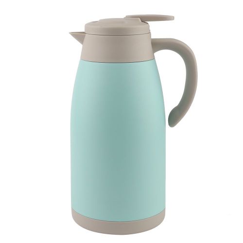 Hjlian Pichet A Eau Isotherme A Double Paroi En Acier Inoxydable De 2 L (Bleu)