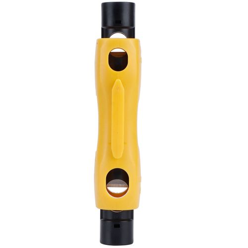 HJLIAN Pince a denuder HT-323 pour cables coaxiaux RG59/6/7/11, outil de denudage reglable, accessoire electronique