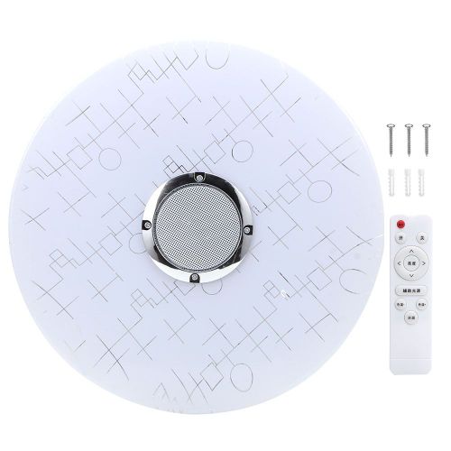 Hjlian Plafonnier Led Intelligent 36 W 220 V Avec Fonction De Gradation Rvb Et Telecommande + Application Mobile Pour Chambre A Coucher Et Salon (220 V)