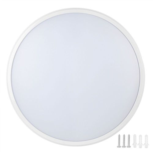 Hjlian Plafonnier Led Rond Ultra Fin Et Etanche, Design Moderne, Ideal Pour Un Salon Ou Une Salle De Bain, 220 V, 22 W, 360 X 60 Mm