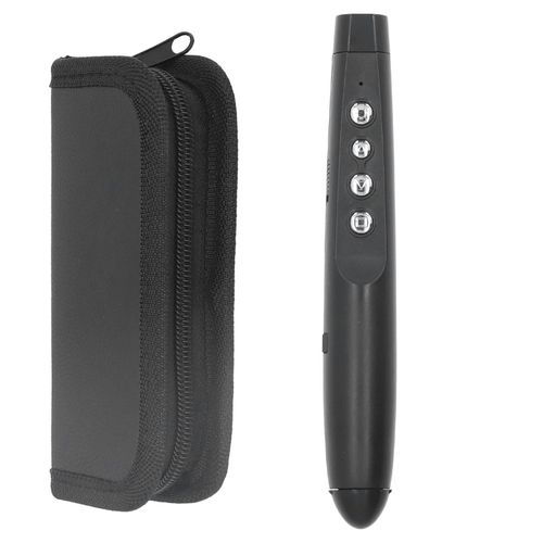 Hjlian Pointeur Laser 4 Touches, 109 M, Telecommande Multifonction, Rotation De Page, Lecture Multimedia, Presentation Precise, Clicker