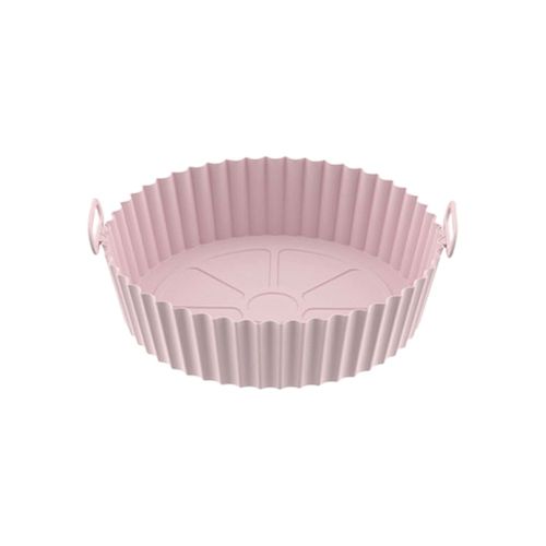 HJLIAN Pots en silicone pour friteuse a air, doublure reutilisable en silicone pour panier de friteuse a air, doublure en silicone de qualite alimentaire resistante aux hautes temperatures