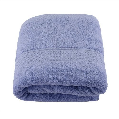Hjlian Serviette De Bain 100 % Coton, Grande, Epaisse, Resistante, Absorbante, A Sechage Rapide Et Douce (Violet)
