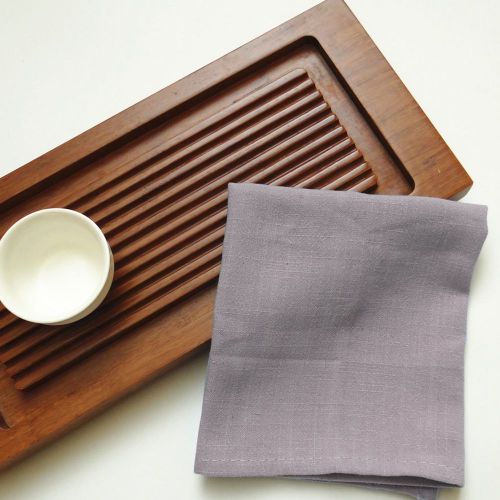 Hjlian Serviettes De Table En Coton, Douces Et Confortables, Reutilisables, En Lin Durable (Gris)