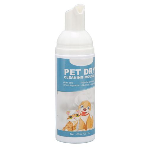 Hjlian Shampoing Sans Eau Pour Chien, Mousse Nettoyante Douce A Sec Pour Animaux De Compagnie Pour Eliminer En Toute Securite Les Odeurs D'animaux 60 Ml