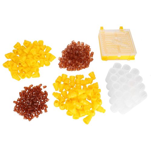 Hjlian Systeme D'elevage De Reines En Plastique, Boite De Culture D'elevage D'abeilles, Tasse A Cellules, Ensemble D'outils D'apiculture