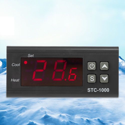 HJLIAN Thermostat Controleur de temperature par micro-ordinateur Regulateur d'affichage numerique Haute precision