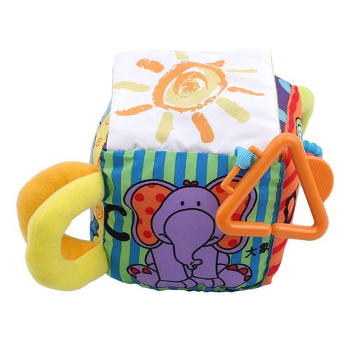 Hochet Cube En Tissu Doux Pour Bb, Jouet En Peluche, Animaux De Dessin Anim, Poussettes Pour Poupes, Jouets Mobiles Pour Bb, Cadeau De Nol