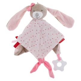 Hochet D Eveil Bebe Doudou Serviette Apaisante Premier Age Couverture De Securite Garcon Fille Enfant Lit Berceau Poussette Jouet Lapin Rose Rakuten