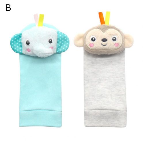 Hochet De Poignet En Forme D'lphant Pour Bb De 0  12 Mois, Hochet Et Chaussettes, Jouet En Peluche Durable
