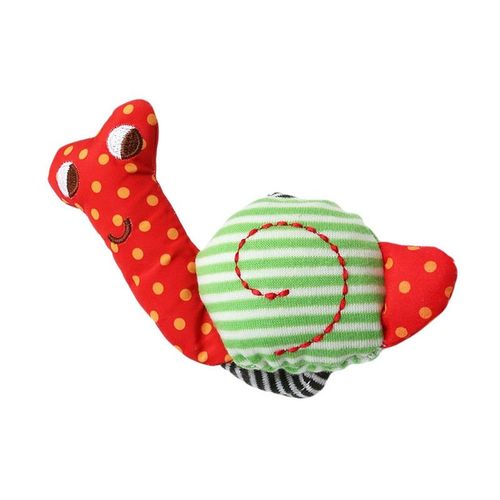 Hochet Mignon Pour Nouveau N, Jouet De Dveloppement De L'intelligence Pour Enfants, Sangle De Poignet En Coton D'escargot En Peluche Douce Lava1