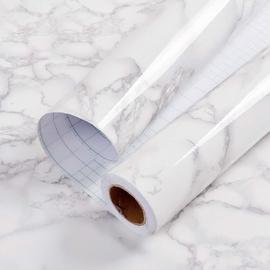 HotDecor Papier Peint Adhesif Marbre pour Meuble Rouleau Adhesif