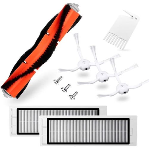 Hohumoca Accessoires Pour Xiaomi Roborock S5 /S50 /S51 /S55 /S5 Max /S6 /S60 /S65 /S6 Max /S6 Maxv /S6 Pure, Kit D'Accessoires Inclure 1 Brosse Principale, 2 Filtres Hepa, 3 Brosse[SSE7111867]
