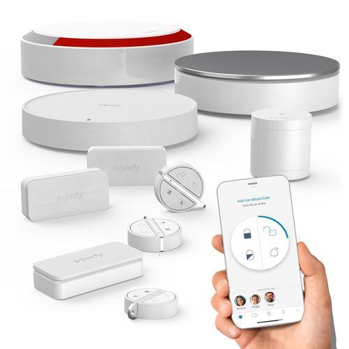 Somfy 1875281 - Home Alarm Essential Plus - Alarme Maison Sans Fil Connecte - Somfy Protect - Compatible Avec Alexa, L'assistant Google Et Tahoma (Switch)