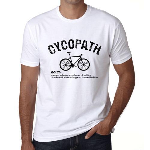 Homme Tee-Shirt Thme Cycliste Cycopath - Cycopath Cycling Theme - T-Shirt Graphique co-Responsable Vintage Cadeau Nouveaut