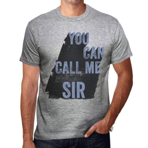 Homme Tee-Shirt Vous Pouvez M'appeler Monsieur - You Can Call Me Sir - T-Shirt Graphique co-Responsable Vintage Cadeau Nouveaut