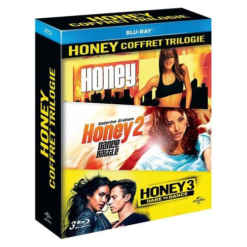 Honey Coffret Trilogie : Honey + Honey 2: Dance Battle + Honey 3: Dare To Dance - Blu-Ray de Bille Woodruff