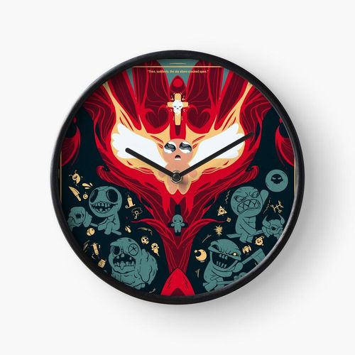 Horloge Murale Affiche De La Bataille De The Binding Of Isaac 'la Bte'=2989 30cm Dcoration Artistique Pour Chemine, Maison, Chambre Et Bureau