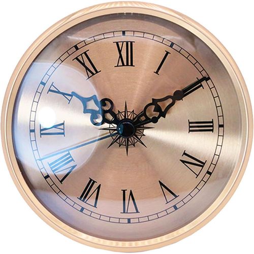 Horloge Murale Dore, Cadran  Chiffres Romains De 10,8 Cm, Mouvement  Quartz Silencieux, Remplacement Du Cadran  Piles