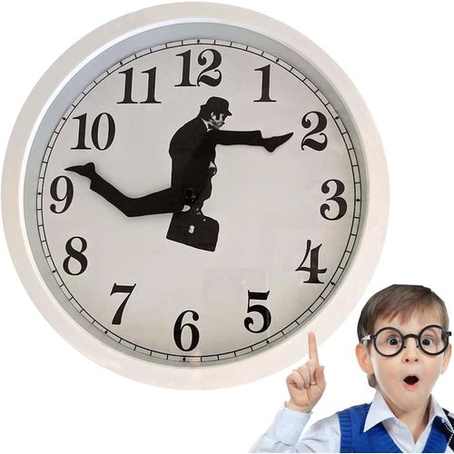 Horloge Murale Monty Python, Horloge Murale Silly Walk, Horloges Murales Uniques, Horloges  Piles Sans Tic-Tac Pour Chambre, Cuisine, Salon, Bureau, Bibliothque