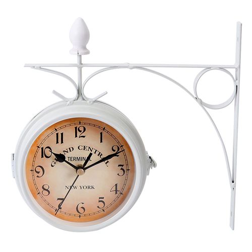 Horloge suspendue classique, Style europen cratif, prcise, pour intrieur (blanc)