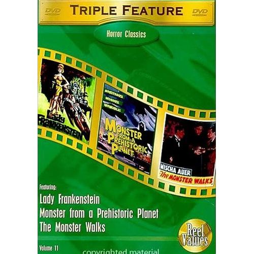 Horror Classics Triple Feature : Lady Frankenstein/Monster From A Prehistoric Planet/The Monster Walks