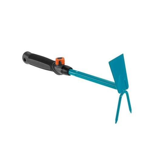 Houe Double Avec 2 Dents Pour Ameublir, Poigne Ergonomique, Anti-Corrosion
